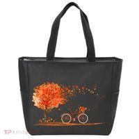 Classic Fall Autumn Season Bicycle Tote Bag thumb 0