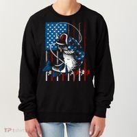 Cool Fishing American Flag Usa Fish Lover Women's Sweatshirt thumb 0