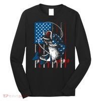 Cool Fishing American Flag Usa Fish Lover Long Sleeve Shirt thumb 0
