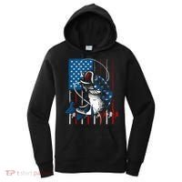 Cool Fishing American Flag Usa Fish Lover Women's Hoodie thumb 0