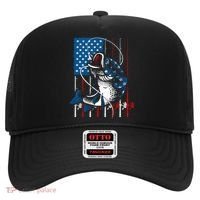 Cool Fishing American Flag Usa Fish Lover Hat thumb 0