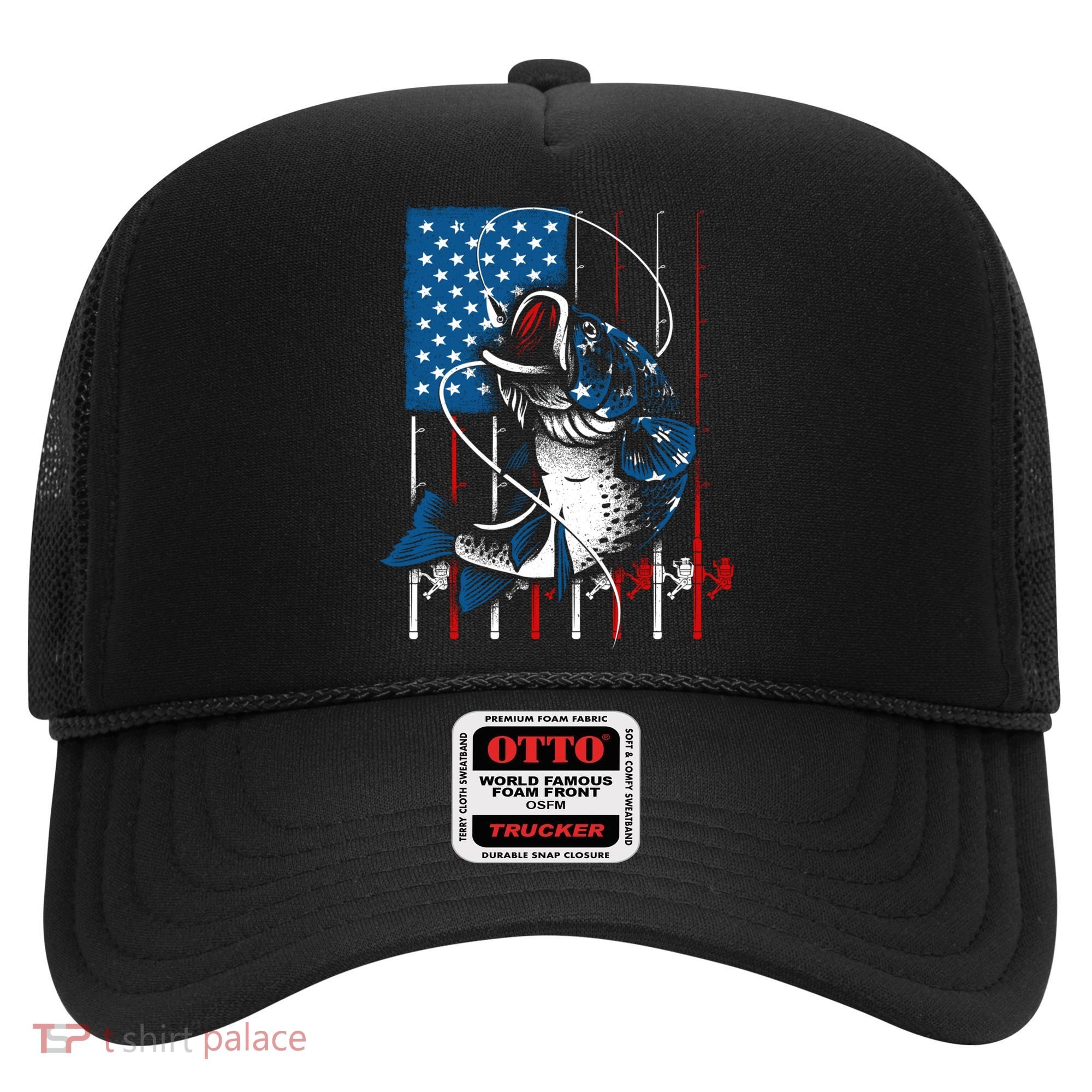 Cool Fishing American Flag Usa Fish Lover Hat