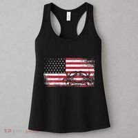 Crab Fisherman American Flag 4th of July Crabbing Women's Tank Top thumb 3