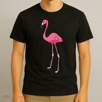 Cute Flamingo Bird Pink Flamingo T-Shirt thumb 3