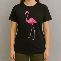 Cute Flamingo Bird Pink Flamingo T-Shirt thumb 4