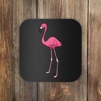 Cute Flamingo Bird Pink Flamingo Coaster thumb 0