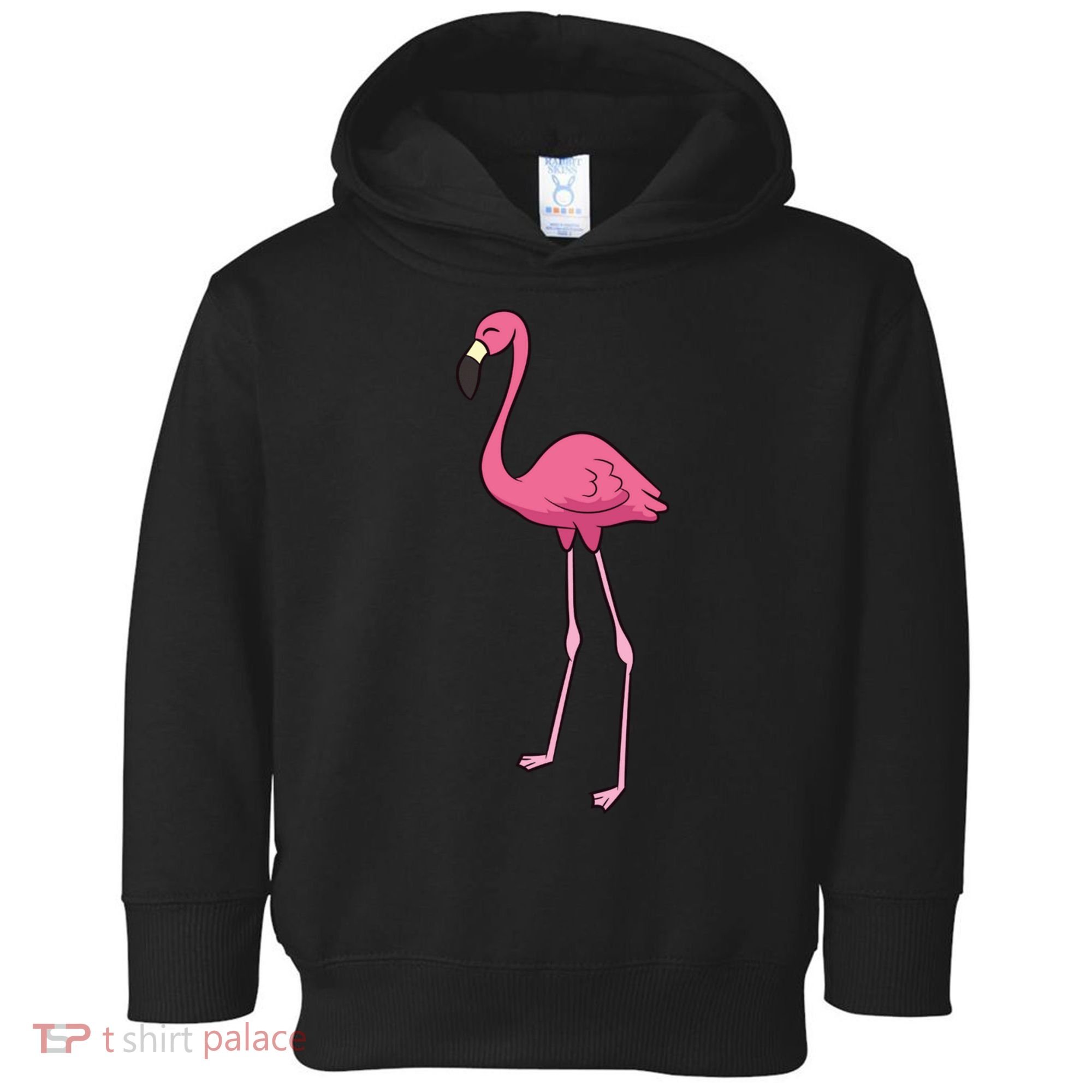 Cute Flamingo Bird Pink Flamingo Toddler Hoodie