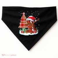 Christmas Football Ball Snow Dabbing Santa Hat Xmas Tree Great Gift USA-Made Doggie Bandana thumb 0