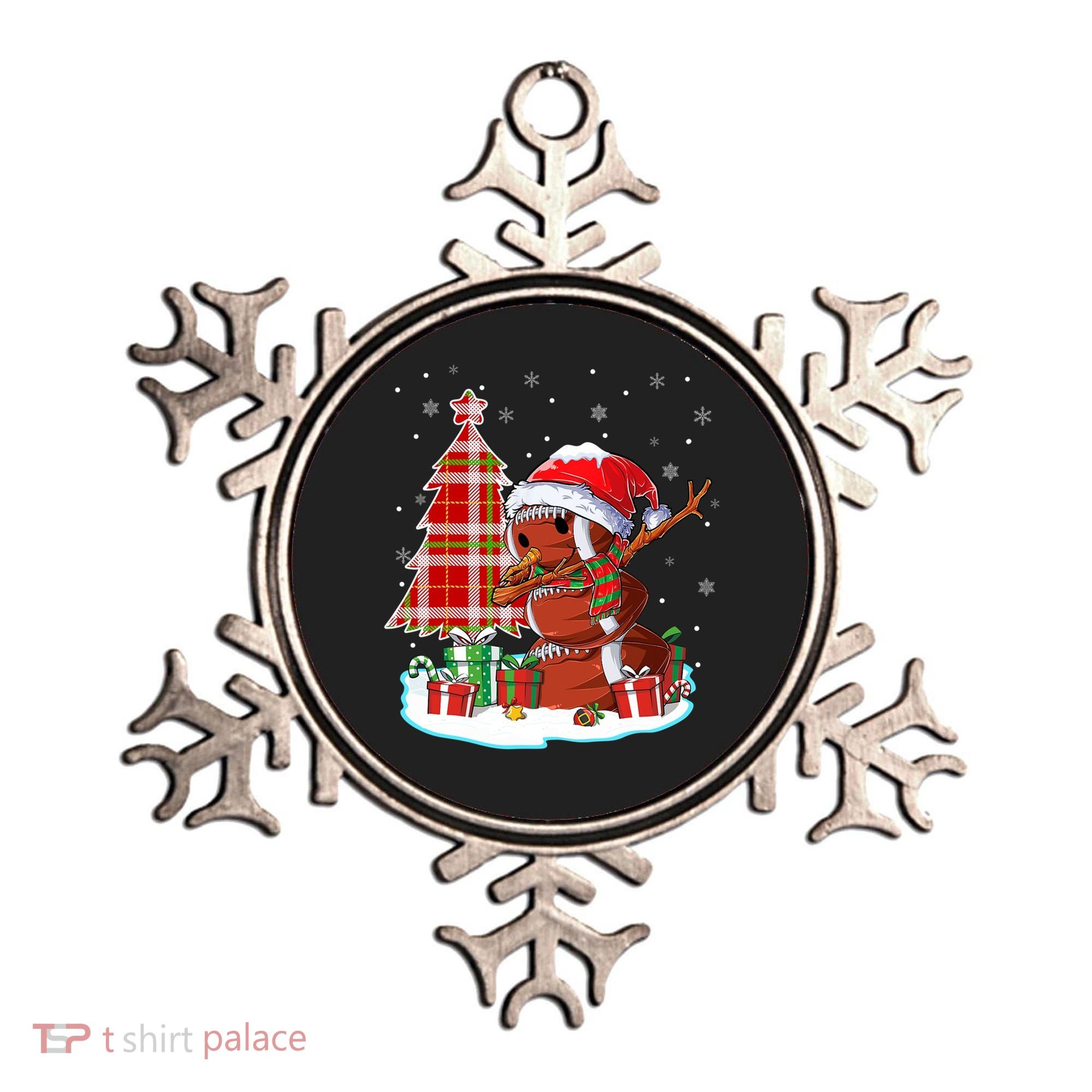 Christmas Football Ball Snow Dabbing Santa Hat Xmas Tree Great Gift Ornament