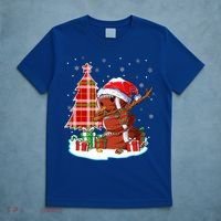 Christmas Football Ball Snow Dabbing Santa Hat Xmas Tree Great Gift T-Shirt thumb 5