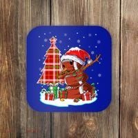 Christmas Football Ball Snow Dabbing Santa Hat Xmas Tree Great Gift Coaster thumb 0