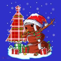 Christmas Football Ball Snow Dabbing Santa Hat Xmas Tree Great Gift Polo thumb 2