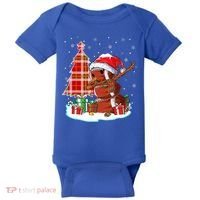 Christmas Football Ball Snow Dabbing Santa Hat Xmas Tree Great Gift Baby Bodysuit thumb 0