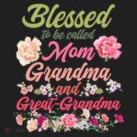Cute Flower Blessed To Be Called Mom Grandma And Great Grandma Women's Sweatshirt thumb 2