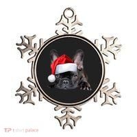 Cute French Bulldog Santa Hat Frenchie Image Christmas Gift Ornament thumb 0