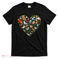 Cute Funny Bird Lover Heart T-Shirt thumb 0
