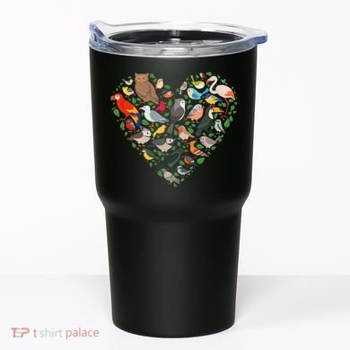 Cute Funny Bird Lover Heart Tumbler