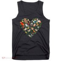 Cute Funny Bird Lover Heart Tank Top thumb 0