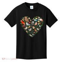 Cute Funny Bird Lover Heart Kids T-Shirt thumb 0