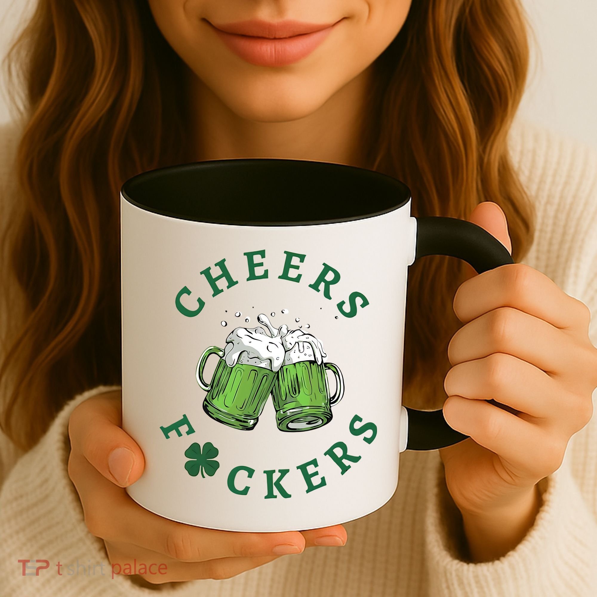 Cheers Fucker Beer Lover Drinking Team Saint Patrick's Day Matching Group Coffee Mug
