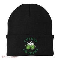 Cheers Fucker Beer Lover Drinking Team Saint Patrick's Day Matching Group Beanie thumb 0