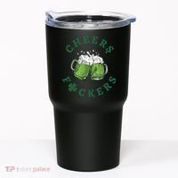 Cheers Fucker Beer Lover Drinking Team Saint Patrick's Day Matching Group Tumbler thumb 0