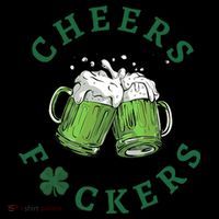 Cheers Fucker Beer Lover Drinking Team Saint Patrick's Day Matching Group Mousepad thumb 1