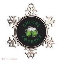 Cheers Fucker Beer Lover Drinking Team Saint Patrick's Day Matching Group Ornament thumb 0