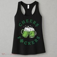 Cheers Fucker Beer Lover Drinking Team Saint Patrick's Day Matching Group Women's Tank Top thumb 3