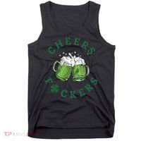 Cheers Fucker Beer Lover Drinking Team Saint Patrick's Day Matching Group Tank Top thumb 0