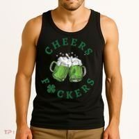 Cheers Fucker Beer Lover Drinking Team Saint Patrick's Day Matching Group Tank Top thumb 3