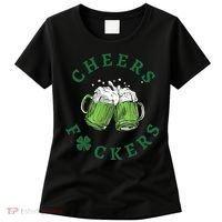 Cheers Fucker Beer Lover Drinking Team Saint Patrick's Day Matching Group Women's T-Shirt thumb 0
