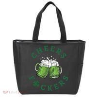 Cheers Fucker Beer Lover Drinking Team Saint Patrick's Day Matching Group Tote Bag thumb 0
