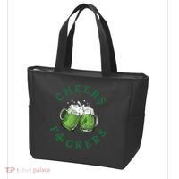 Cheers Fucker Beer Lover Drinking Team Saint Patrick's Day Matching Group Tote Bag thumb 3