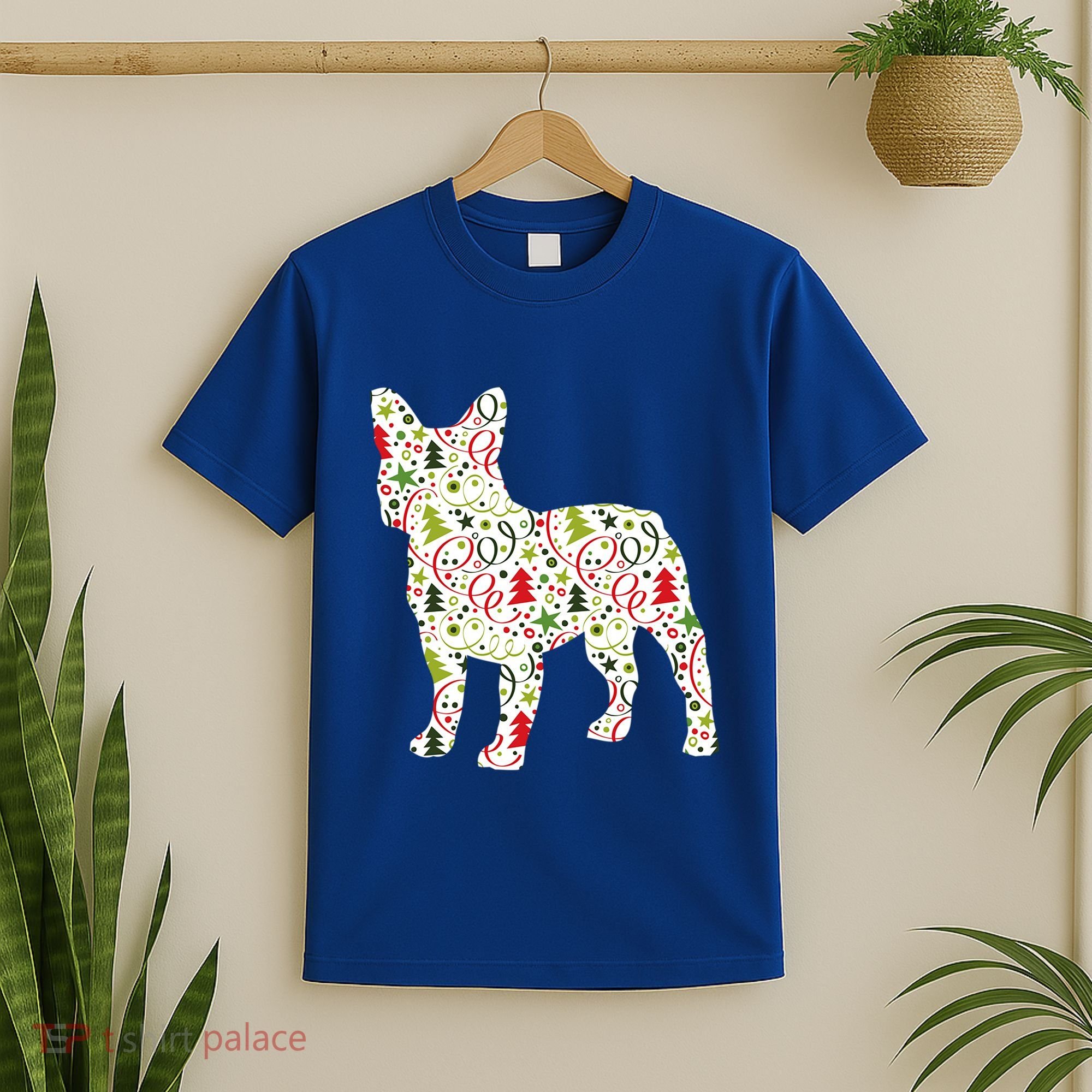 Christmas French Bulldog Dog Wrapping Paper Gift T-Shirt