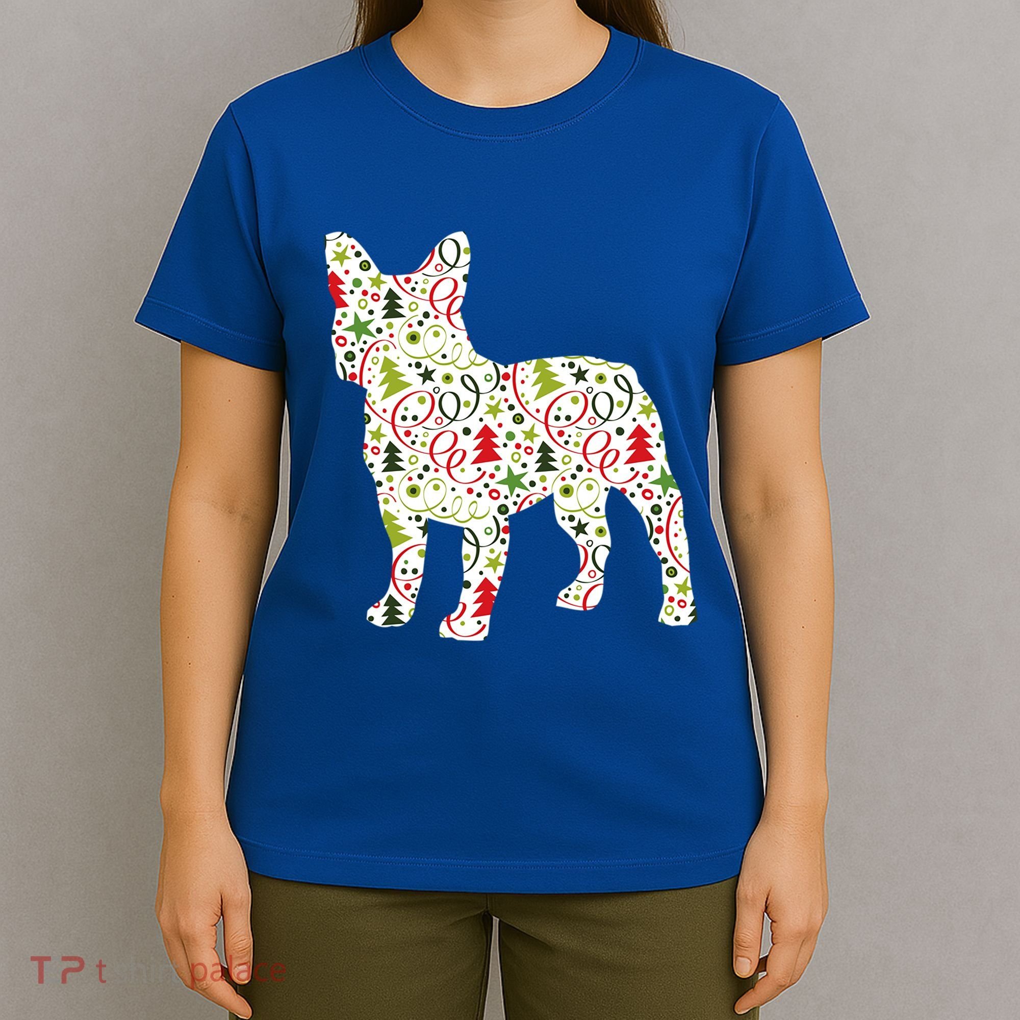 Christmas French Bulldog Dog Wrapping Paper Gift T-Shirt