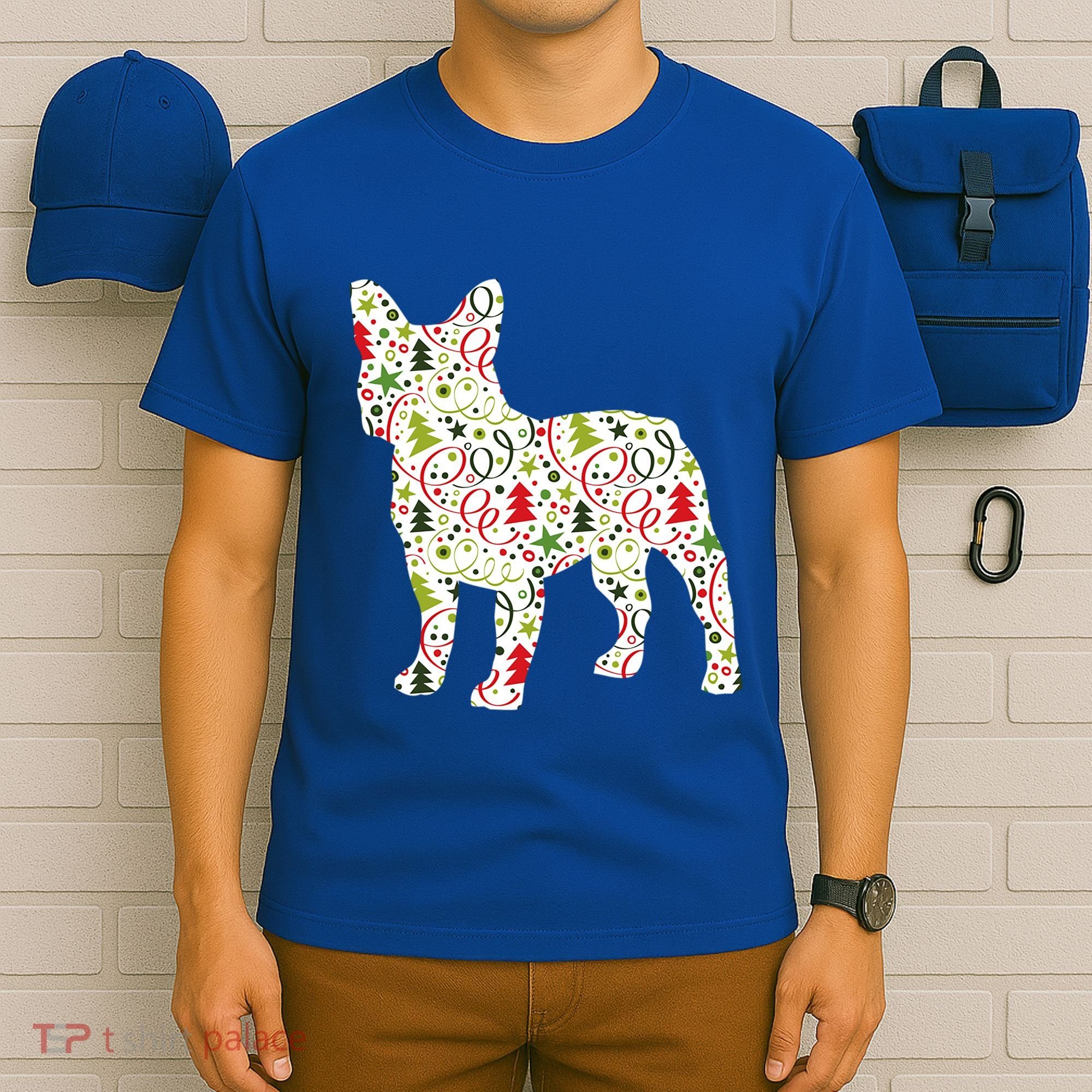 Christmas French Bulldog Dog Wrapping Paper Gift T-Shirt