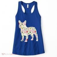 Christmas French Bulldog Dog Wrapping Paper Gift Women's Tank Top thumb 0