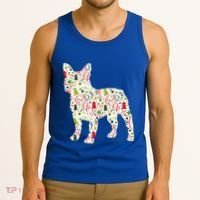 Christmas French Bulldog Dog Wrapping Paper Gift Tank Top thumb 3