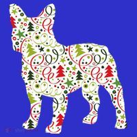 Christmas French Bulldog Dog Wrapping Paper Gift Women's T-Shirt thumb 6