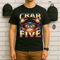 Crab Five Basketball, Maryland Blue Crab, State Flag Colors T-Shirt thumb 6