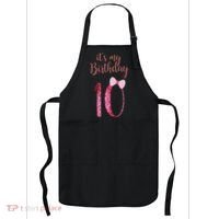 Cute Funny Birthday Girl Cute It's My 10th Birthday 10 Years Old Apron thumb 0