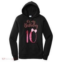 Cute Funny Birthday Girl Cute It's My 10th Birthday 10 Years Old Women's Hoodie thumb 0