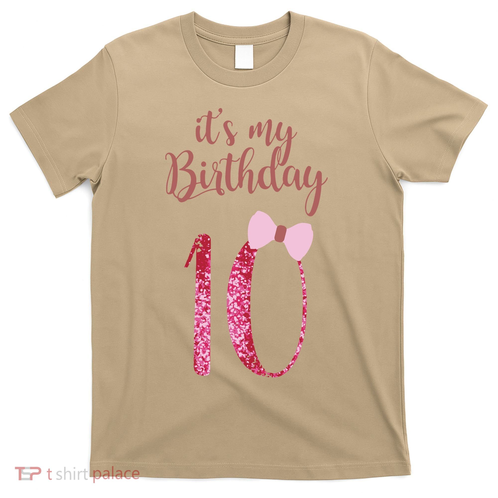 Cute Funny Birthday Girl Cute It's My 10th Birthday 10 Years Old T-Shirt