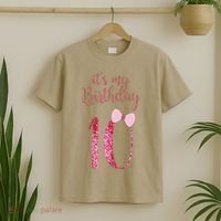 Cute Funny Birthday Girl Cute It's My 10th Birthday 10 Years Old T-Shirt thumb 2
