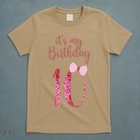 Cute Funny Birthday Girl Cute It's My 10th Birthday 10 Years Old T-Shirt thumb 5