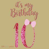 Cute Funny Birthday Girl Cute It's My 10th Birthday 10 Years Old Polo thumb 2
