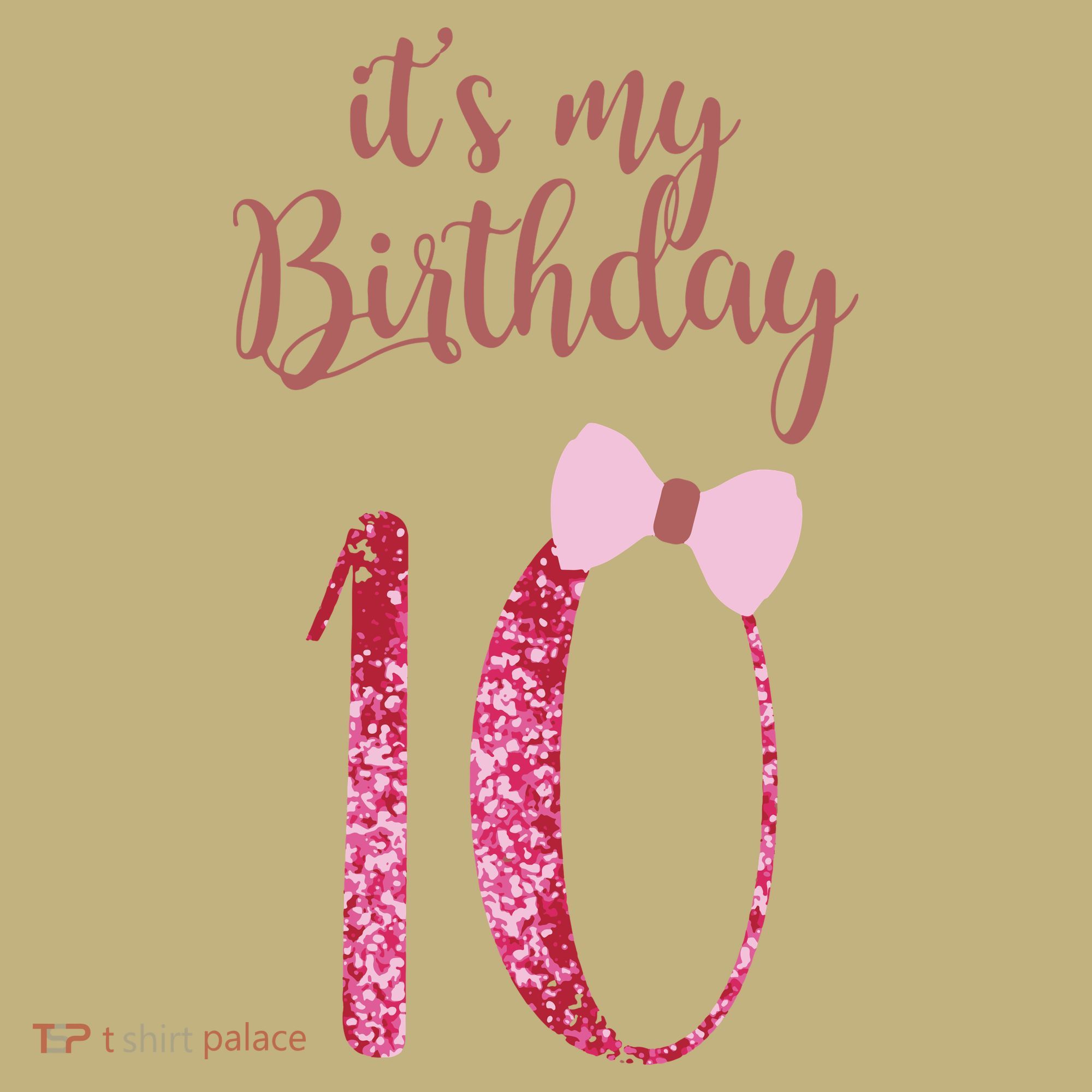 Cute Funny Birthday Girl Cute It's My 10th Birthday 10 Years Old Polo