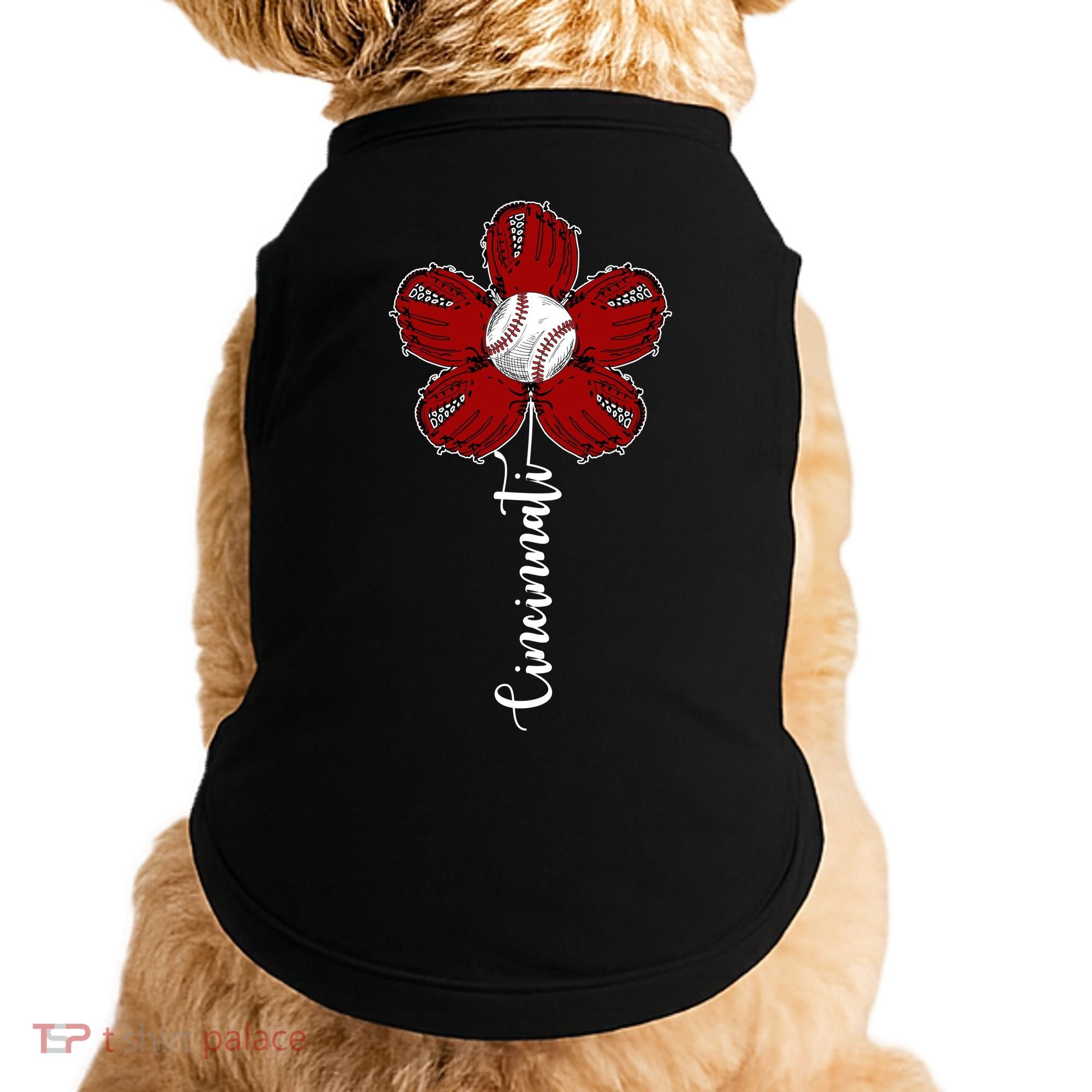 Cincinnati Flower Baseball Doggie Tank