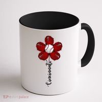 Cincinnati Flower Baseball Coffee Mug thumb 1